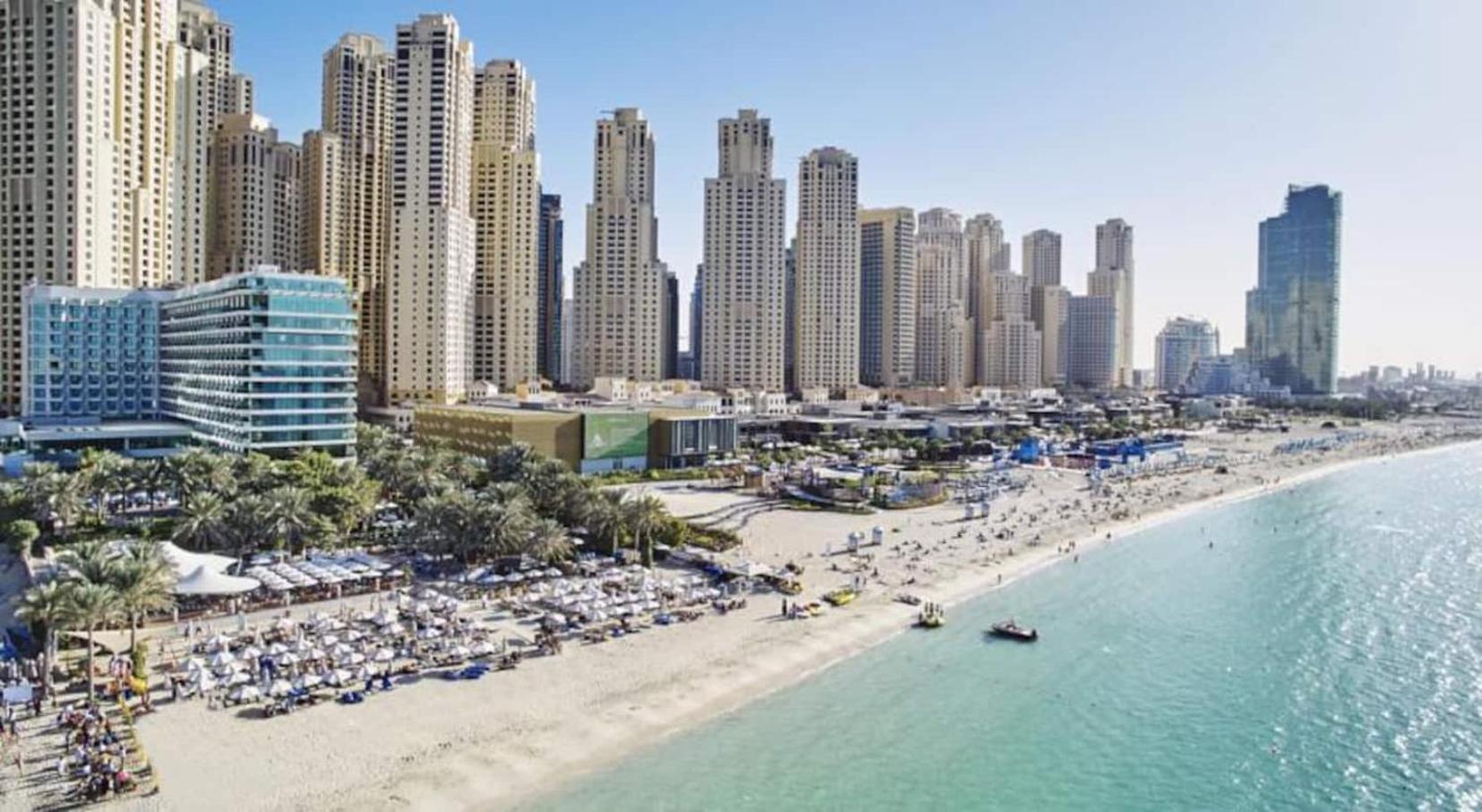 Charming Warm Suite With Amazing Views Of The City Dubaj Kültér fotó